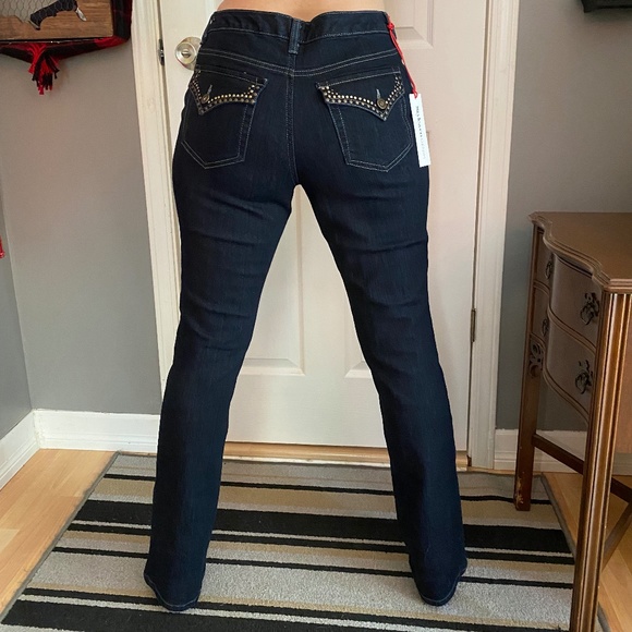 Style and Co Curvy 4 Blue Jeans mid rise - Picture 1 of 9